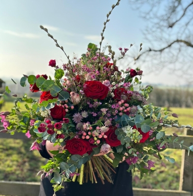 Mimosa & Wine Bouquet