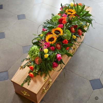 Vibrant Casket Spray